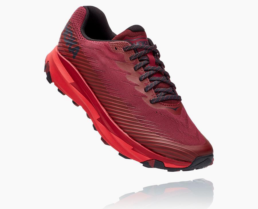 Zapatillas Trail Hoka One One Hombre - Torrent 2 - Rojas - OWI542198